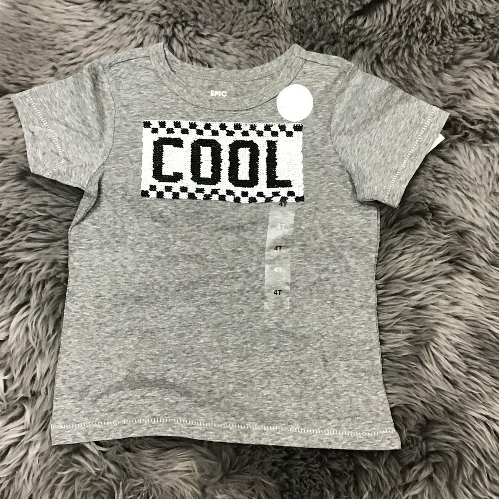 Epic Threads | Boy's "Cool Dude" T-Shirt | Grey | Various Sizes